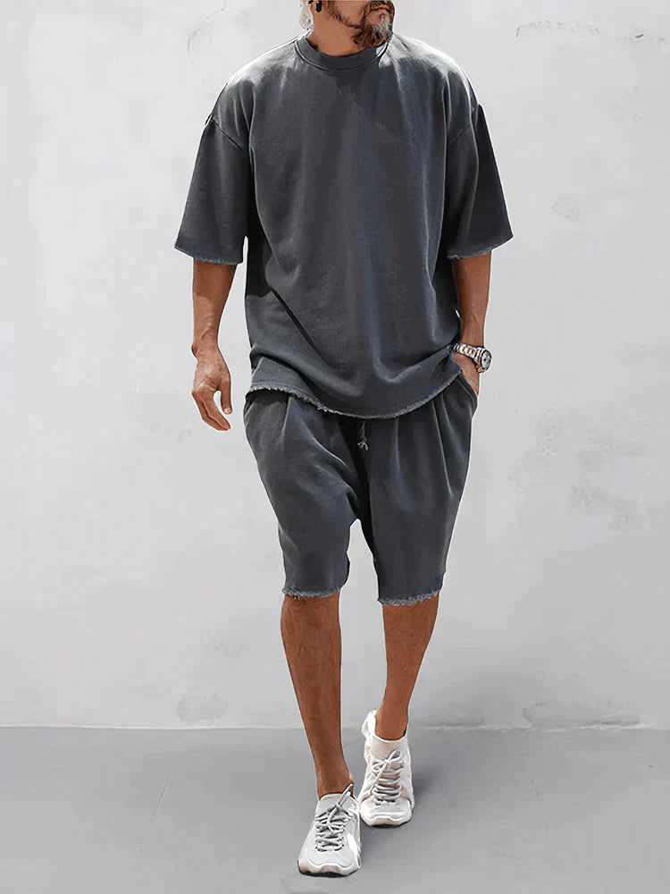 Charlie - Casual, loose-fitting, solid sports sets