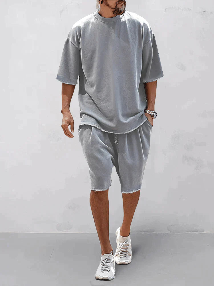Charlie - Casual, loose-fitting, solid sports sets