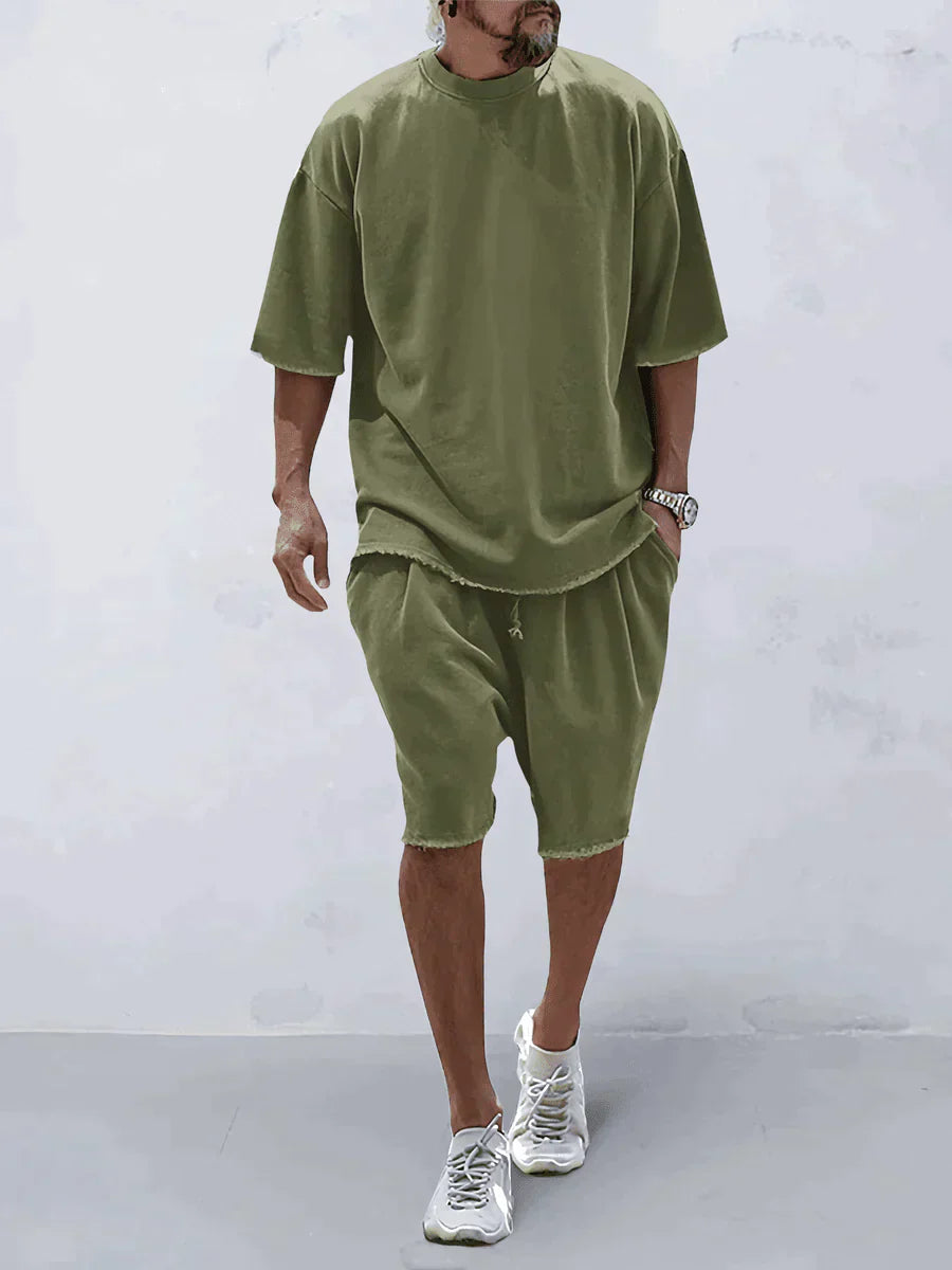 Charlie - Casual, loose-fitting, solid sports sets