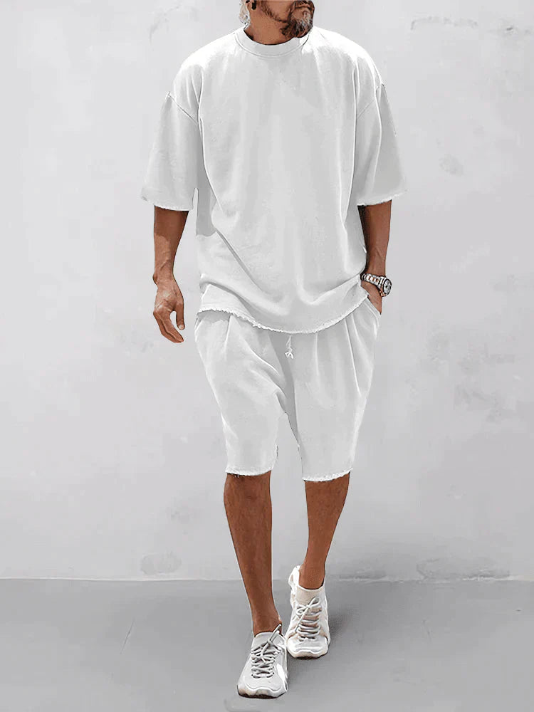 Charlie - Casual, loose-fitting, solid sports sets