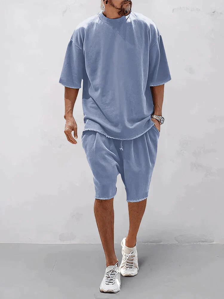 Charlie - Casual, loose-fitting, solid sports sets